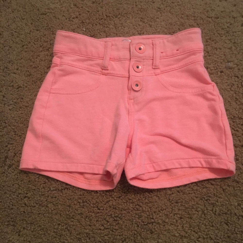 Pink high waisted shorts